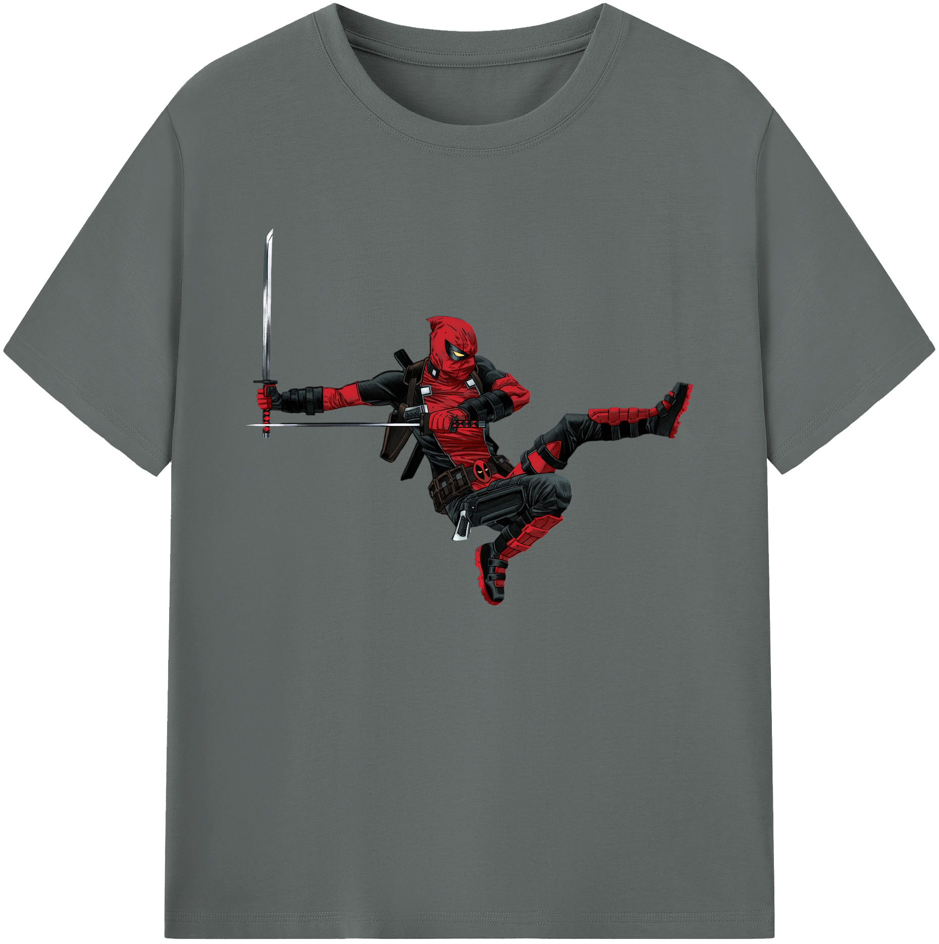 （画像用） Deadpool デッドプール 綿100％ メンズ半袖Tシャツ｜肌触りやわらか＆通気性